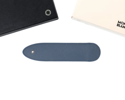 Montblanc Leather Goods Sartorial 1er Pen Sleeve Denim Blue