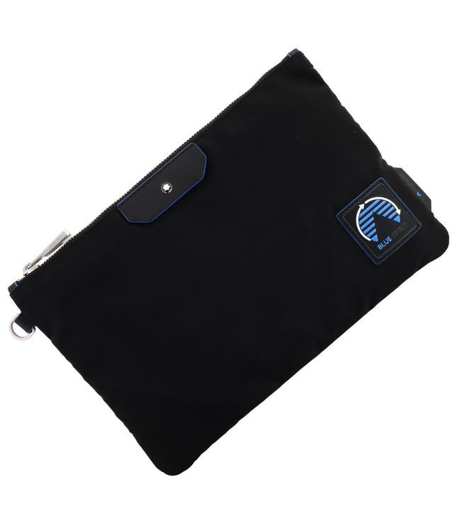 Montblanc Blue Spirit Medium Pouch Nylon Schwarz/Blau