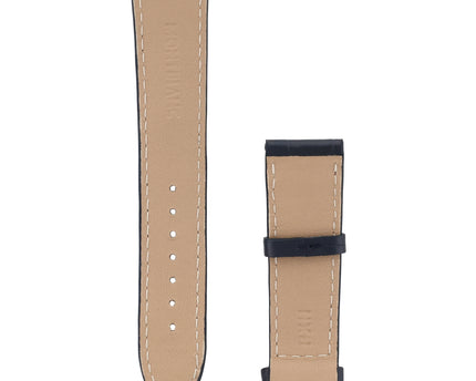 Montblanc Alligator Strap Lederarmband 20 mm Blau
