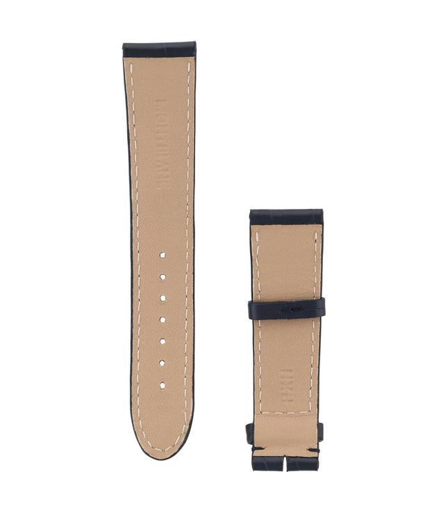 Montblanc Alligator Strap Lederarmband 20 mm Blau