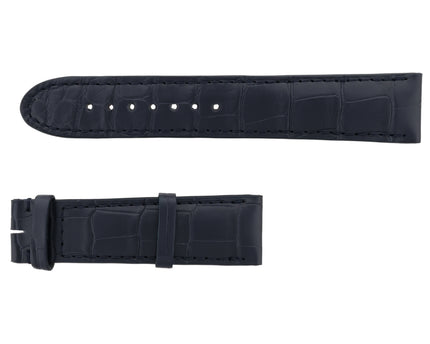 Montblanc Alligator Strap Lederarmband 20 mm Blau