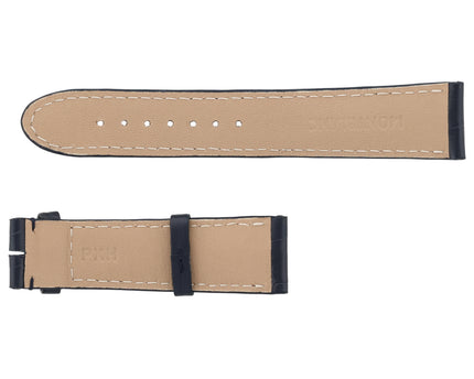 Montblanc Alligator Strap Lederarmband 20 mm Blau