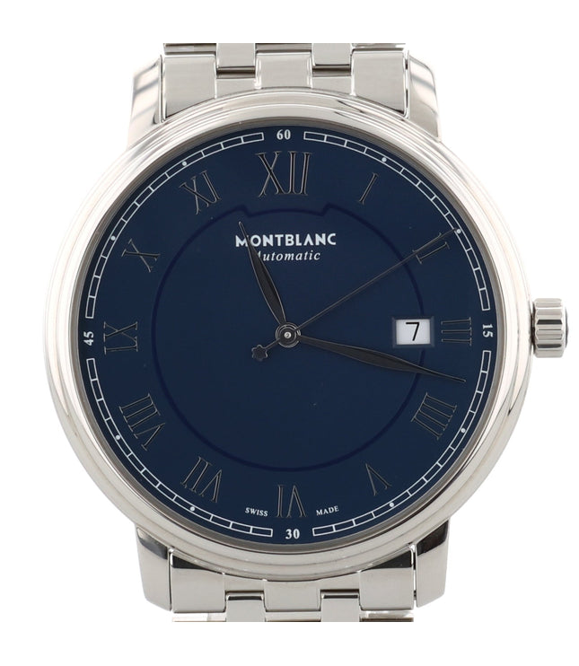 Montblanc Tradition Automatik Blau 40mm