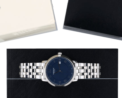 Montblanc Tradition Automatik Blau 40mm