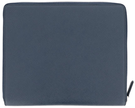 Montblanc Leather Goods Sartorial Schreibmappe mit Außenfach Navy