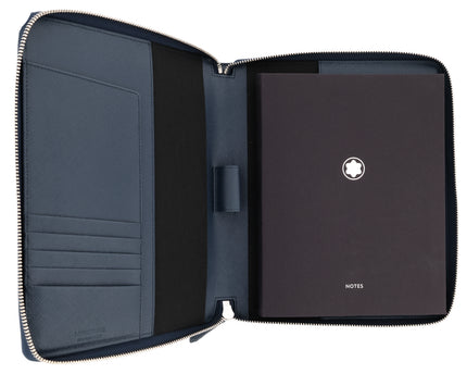Montblanc Leather Goods Sartorial Schreibmappe mit Außenfach Navy