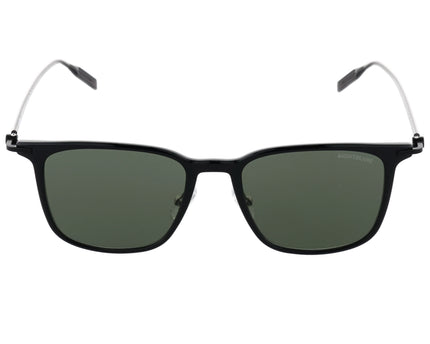 Montblanc Sonnenbrille Quadratisch Metallfassung Schwarz