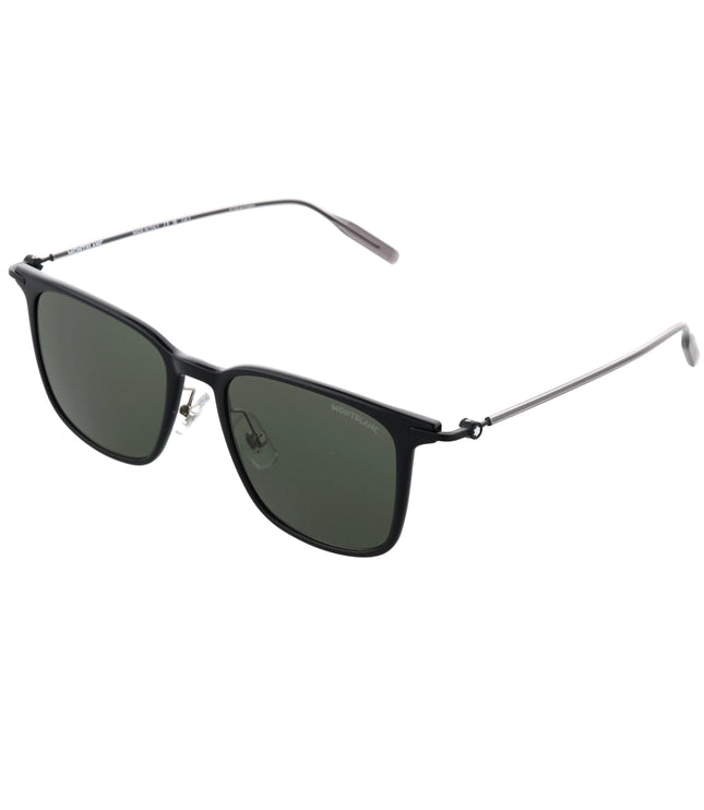 Montblanc Sonnenbrille Quadratisch Metallfassung Schwarz