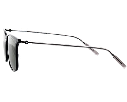 Montblanc Sonnenbrille Quadratisch Metallfassung Schwarz