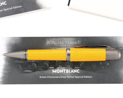 Montblanc Great Characters 2025 Enzo Ferrari Giallo Modena Kugelschreiber