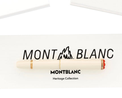 Montblanc Heritage Collection Rouge & Noir Baby Ivory Coloured Lacquer Rollerball