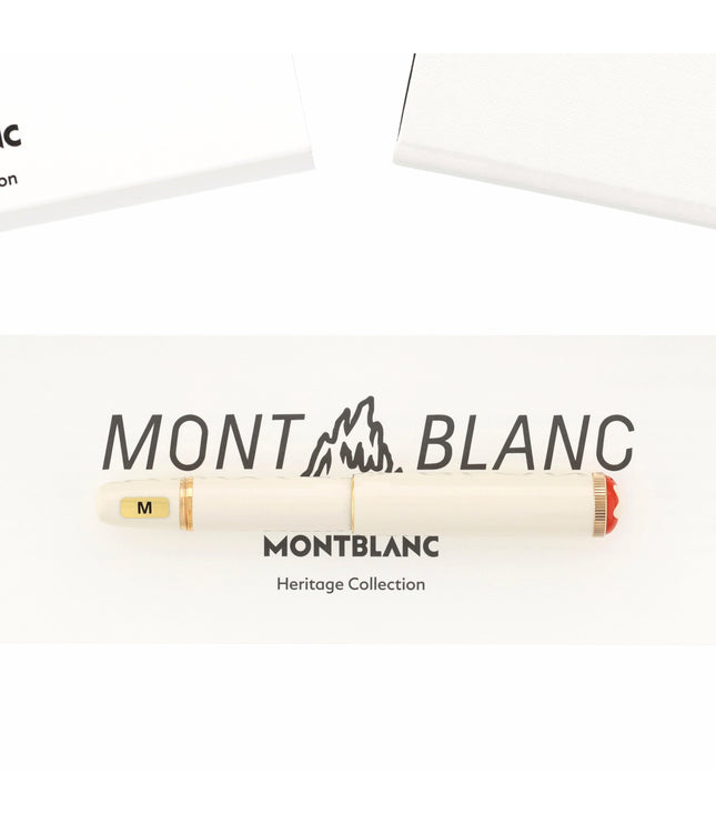 Montblanc Heritage Collection Rouge & Noir Baby Ivory Coloured Lacquer Füller