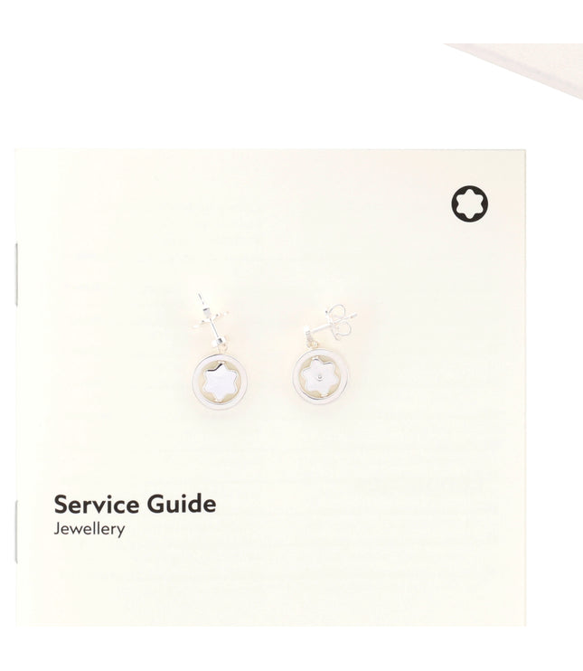 Montblanc Ladies Silver Jewellery Star Collection Ohrringe 925er Silber