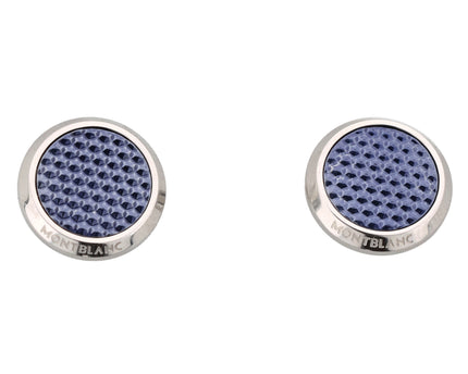 Montblanc Men's Accessoires Manschettenknöpfe Blue Lacquer Inlay
