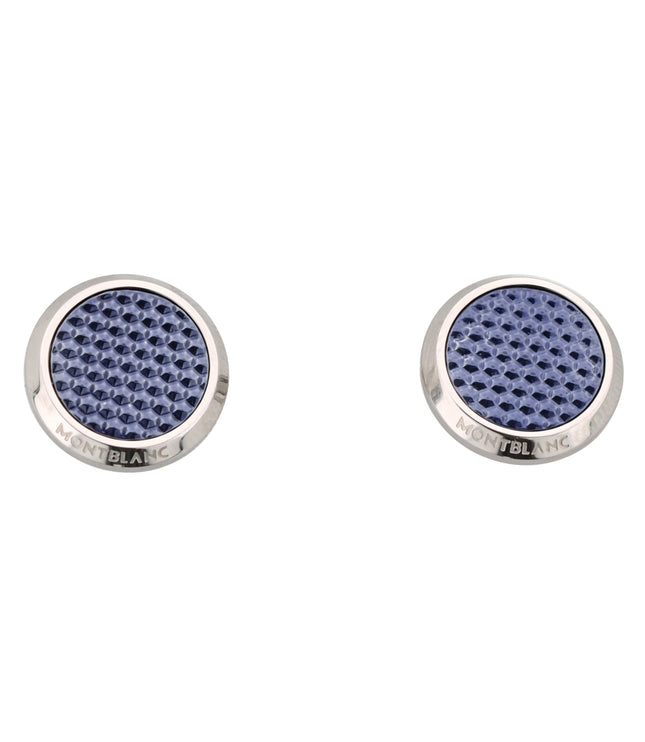 Montblanc Men's Accessoires Manschettenknöpfe Blue Lacquer Inlay