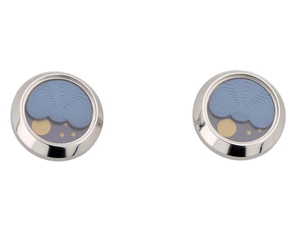 Montblanc Manschettenknöpfe Moonphase Movement Steel