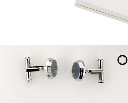 Montblanc Manschettenknöpfe Moonphase Movement Steel