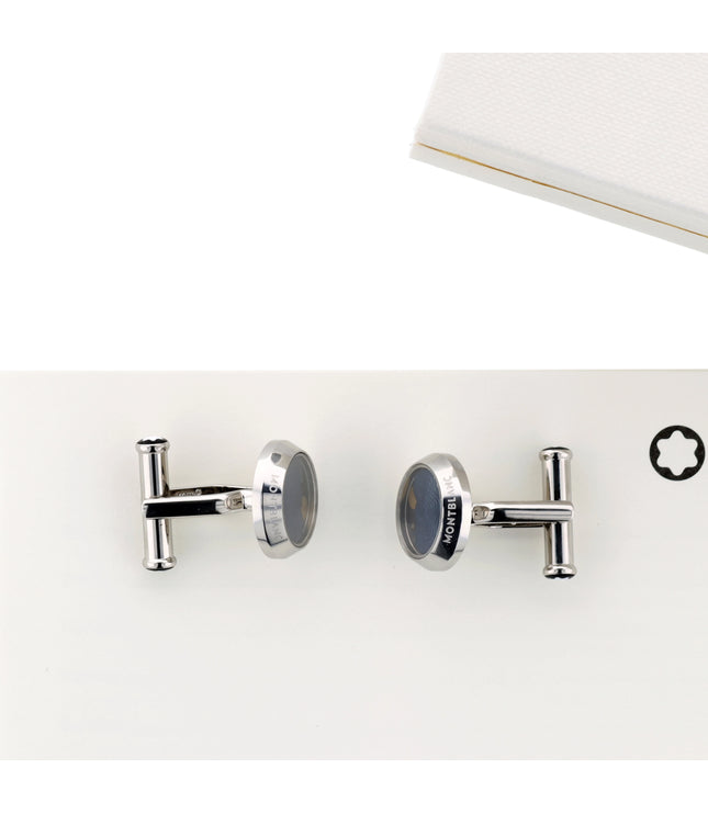 Montblanc Manschettenknöpfe Moonphase Movement Steel