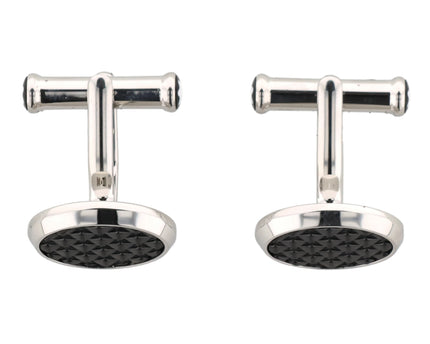 Montblanc Meisterstück Manschettenknöpfe Black Hour Oval