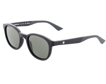 Montblanc Sonnenbrille Rund Spritzgussrahmen Schwarz Grau