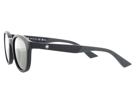 Montblanc Sonnenbrille Rund Spritzgussrahmen Schwarz Grau