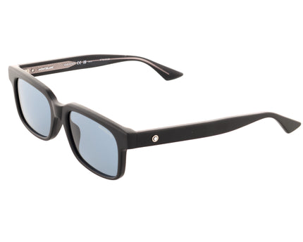 Montblanc Sonnenbrille Quadratisch Acetatrahmen Schwarz Blau