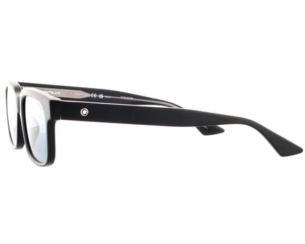 Montblanc Sonnenbrille Quadratisch Acetatrahmen Schwarz Blau