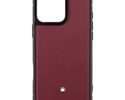 Montblanc Leather Goods Sartorial Hardshell iPhone 16 Pro Max Cassis