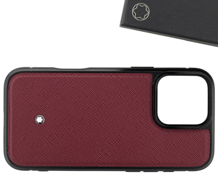 Montblanc Leather Goods Sartorial Hardshell iPhone 16 Pro Max Cassis
