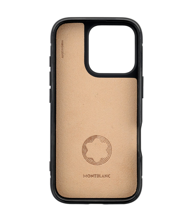 Montblanc Leather Goods Sartorial Hardshell iPhone 16 Pro Cassis