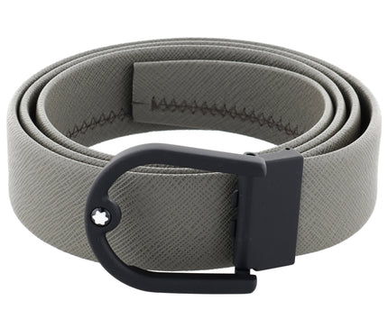 Montblanc Sartorial Horseshoe Buckle Ledergürtel 35mm Medium Grey