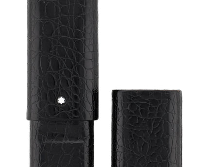 Montblanc Meisterstück Florence 3er Lederetui Schwarz Kroko