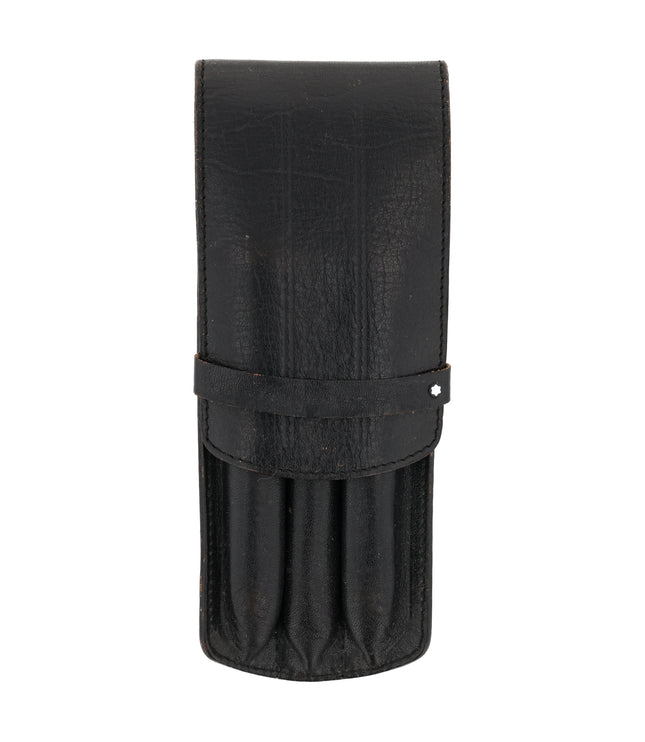 Montblanc Vintage 3er Lederetui Schwarz