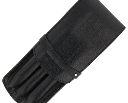 Montblanc Vintage 3er Lederetui Schwarz