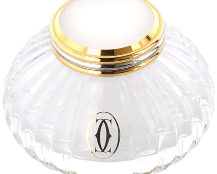 Cartier Muste de Cartier Tintenfass Kristallglas Vintage