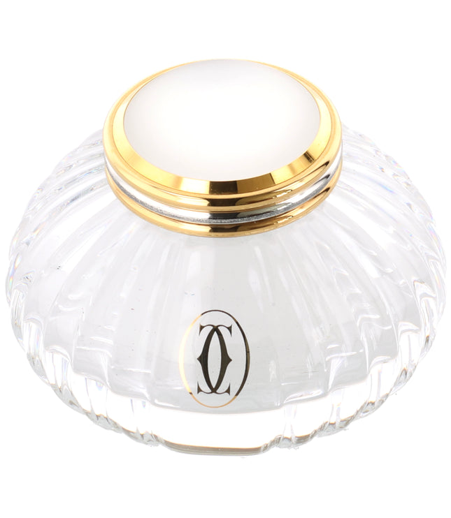 Cartier Muste de Cartier Tintenfass Kristallglas Vintage