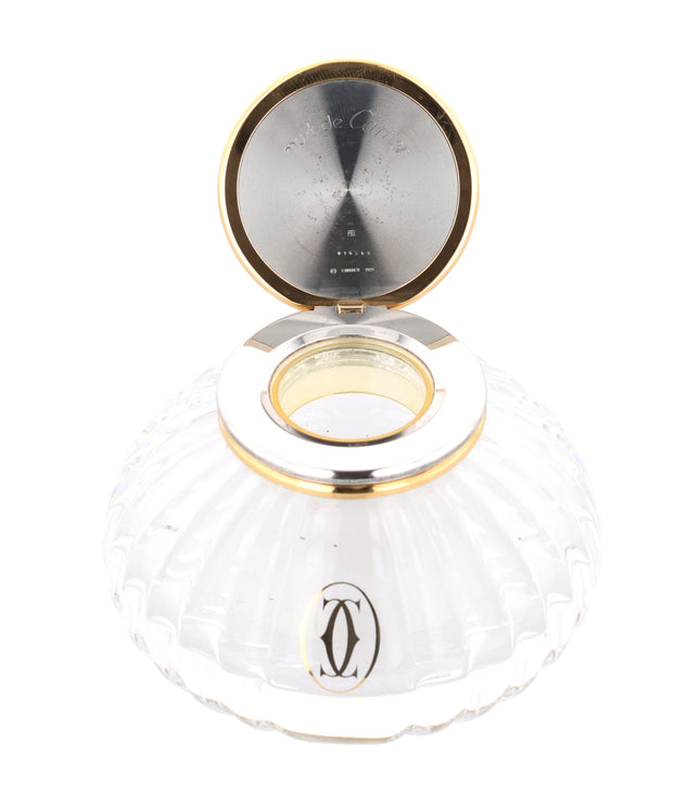 Cartier Muste de Cartier Tintenfass Kristallglas Vintage