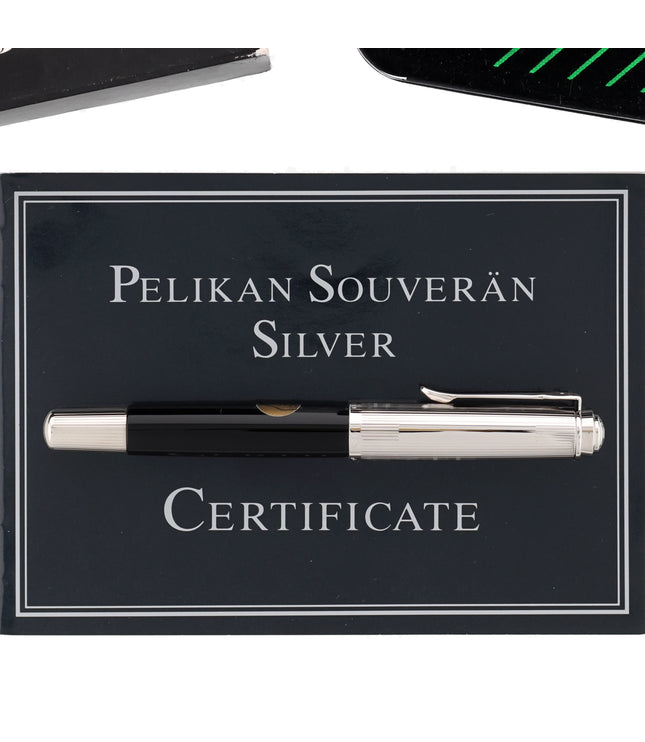 Pelikan M730 Souverän 925er Sterlingsilber B-Feder Füller
