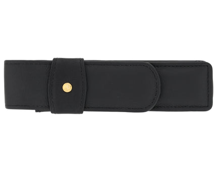 Pelikan 2er Lederetui Schwarz Gold Coated