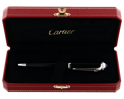 Cartier Kugelschreiber R de Cartier mit blauem Cabochon