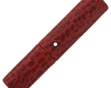 Montblanc Meisterstück Florence 1er Lederetui Mahagoni Kroko