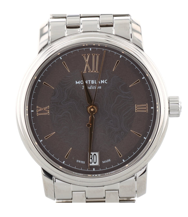 Montblanc Tradition Automatik Grau 32mm