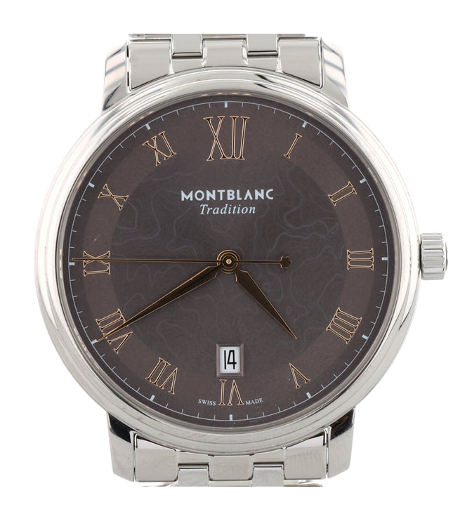 Montblanc Tradition Automatik Grau 40mm