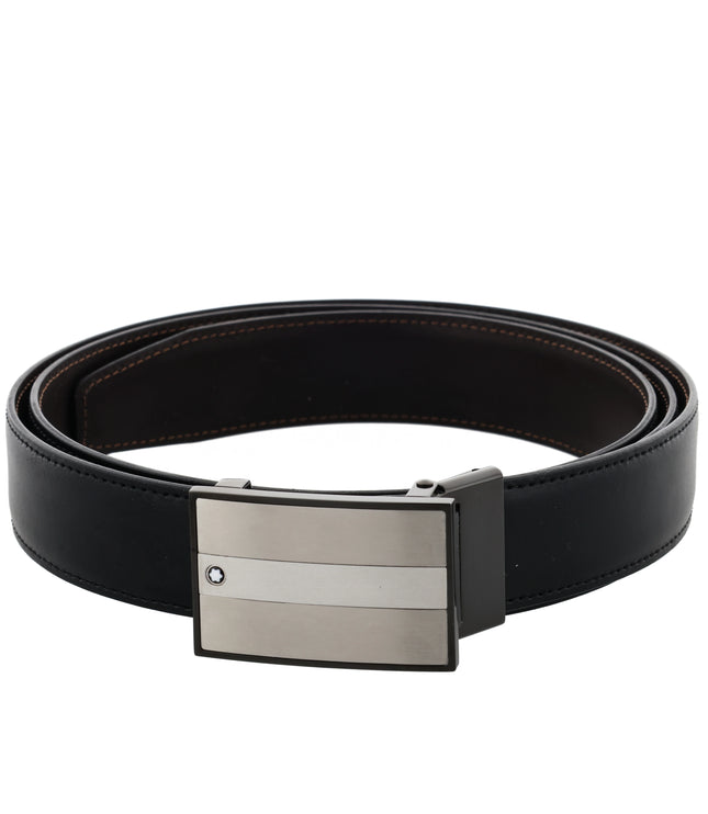 Montblanc Classic Line Wendbarer Ledergürtel 30mm Schwarz/Braun