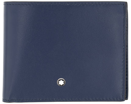 Montblanc Leather Goods Meisterstück Geldbörse 4cc mit Münzfach Tintenblau
