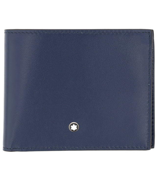 Montblanc Leather Goods Meisterstück Geldbörse 4cc mit Münzfach Tintenblau