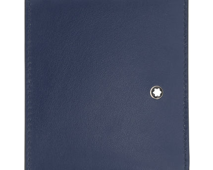 Montblanc Leather Goods Meisterstück Geldbörse 4cc mit Münzfach Tintenblau