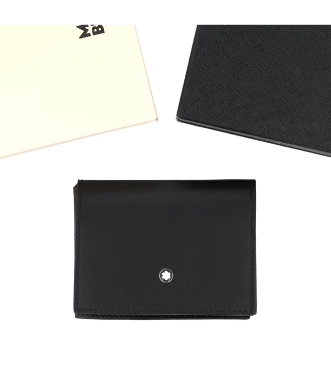 Montblanc Leather Goods Soft Card Holder Trio 4cc Schwarz
