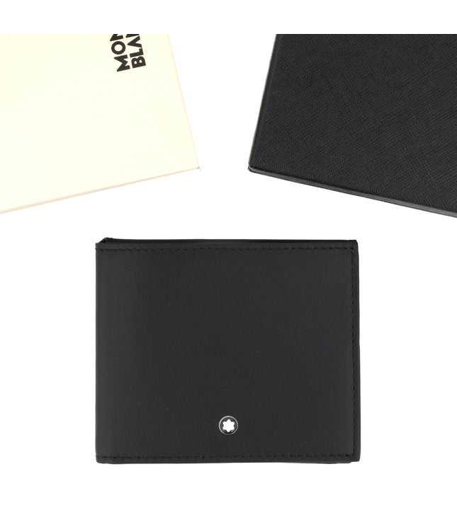 Montblanc Leather Goods Soft Thin Wallet Trio 4cc Schwarz