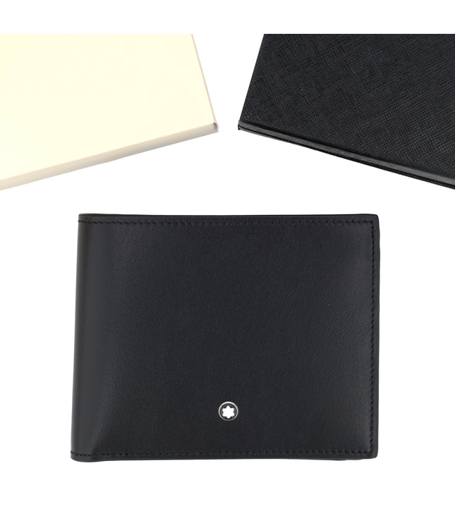 Montblanc Leather Goods Meisterstück Geldbörse 10cc mit Münzfach Schwarz